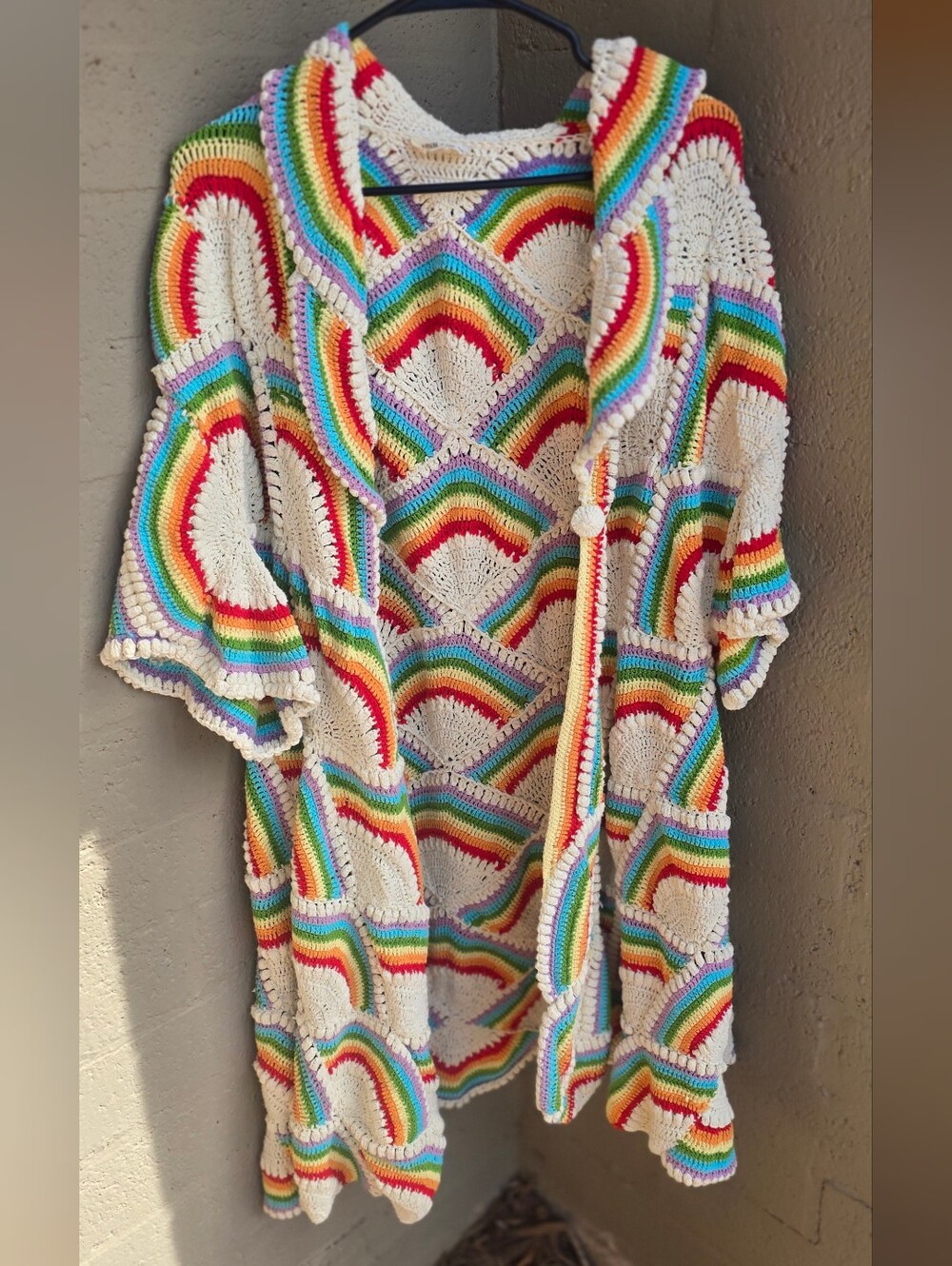 Chasing Unicorns Forever More Crochet Coat heirloom piece